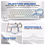 Cosmic Byte CB-GK-42 Phantom TKL Gasket Mechanical RGB Keyboard (White) - Image 3