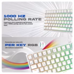 Cosmic Byte CB-GK-42 Phantom TKL Gasket Mechanical RGB Keyboard (White) - Image 4