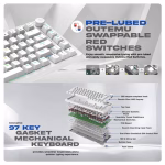 Cosmic Byte CB-GK-42 Phantom TKL Gasket Mechanical RGB Keyboard (White) - Image 5