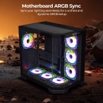 ZEBRONICS Mercury 30 Premium Gaming Cabinet Black - Image 3