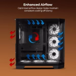 ZEBRONICS Mercury 30 Premium Gaming Cabinet Black - Image 4