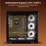 ZEBRONICS Mercury 30 Premium Gaming Cabinet Black - Image 5