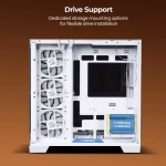 ZEBRONICS Mercury 30 Premium Gaming Cabinet White - Image 5