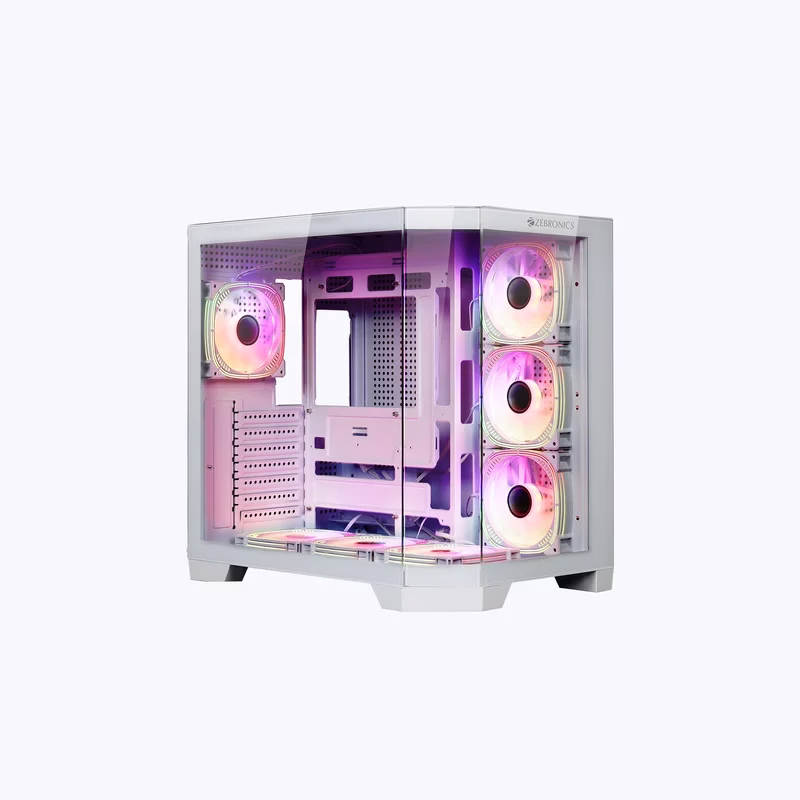 zebronics-mercury-30-premium-gaming-cabinet-white ZEBRONICS Mercury 30 Premium Gaming Cabinet White - Image 1