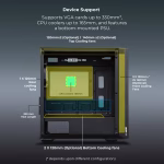 ZEBRONICS Zeb-Aegis mATX Gaming Cabinet Black - Image 5