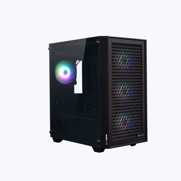 ZEBRONICS Zeb-Aegis mATX Gaming Cabinet Black