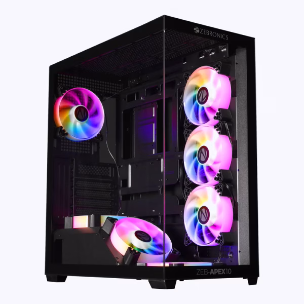 ZEBRONICS Zeb-Apex 10 Gaming Cabinet Black